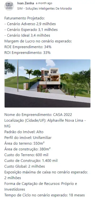 Empreendimento publicado por um membro da Comunidade Domus