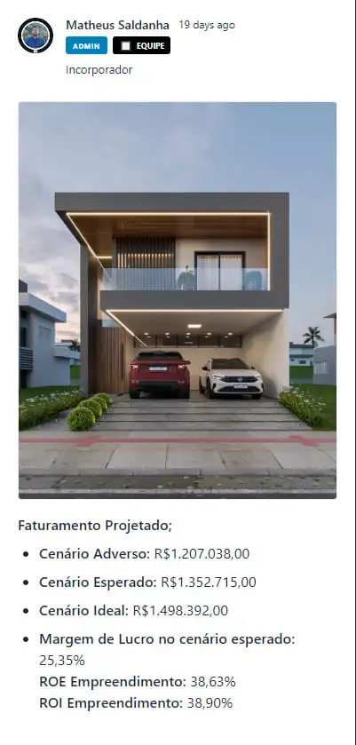Empreendimento publicado por um membro da Comunidade Domus